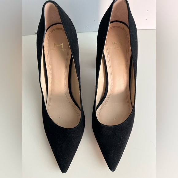 Marc Fisher LTD black suede Zala pumps sz 8.5 - Picture 2 of 5